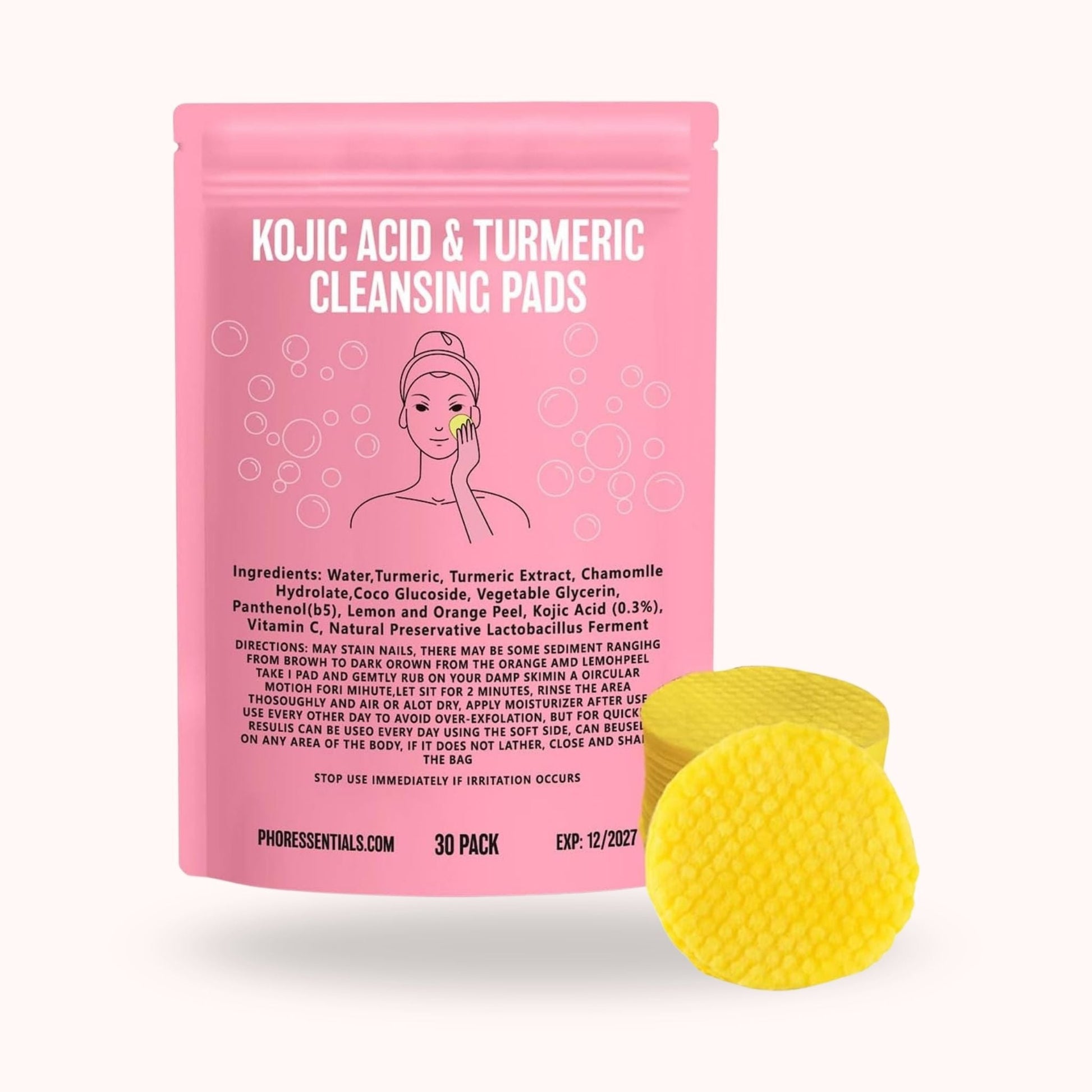 Turmeric & Kojic Cleansing Pads - Zahra Lab